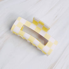 Ellison+Young - Checker Lovers Hair Claw: Pink