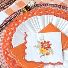 Gatherings by Curated Paperie - Orange Scallop Guest Towels