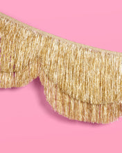 xo, Fetti - Gold Scallop Fringe Banner | Gold party garland, wedding