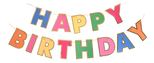 Party Partners - Rainbow Happy Birthday Banner