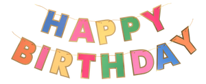 Party Partners - Rainbow Happy Birthday Banner
