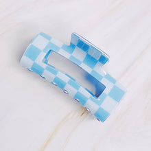 Ellison+Young - Checker Lovers Hair Claw: Blue