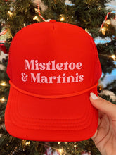 Maddon and Co - Mistletoe & Martinis Foam Trucker Hat - Red & Pink