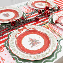 Gatherings by Curated Paperie - Elegant Holiday Wreath Dinner Plates