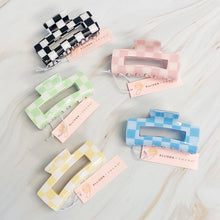 Ellison+Young - Checker Lovers Hair Claw: Blue