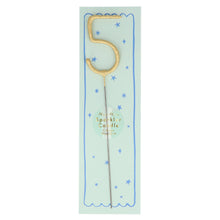 Meri Meri - Gold Sparkler Numbers 0 to 9 Candles: 7