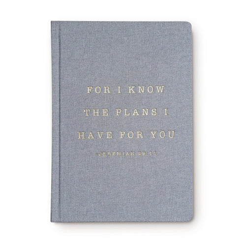 For I Know The Plans Fabric Journal - Home Decor & Gifts