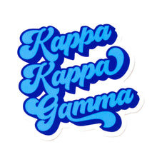 Over The Moon Greek - Sorority RETRO Script Decal Sticker: Alpha Delta Pi