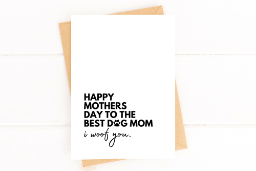 Five Dot Post - Dog Mom Mother's Day Greeting Card