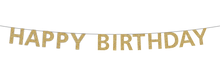 Party Partners - Gold Happy Birthday Banner