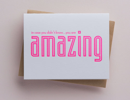You Are Amazing Card - Graduation Greeting Card