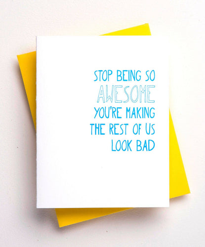 Richie Designs - Congratulations on Being Awesome Card - Greeting Card