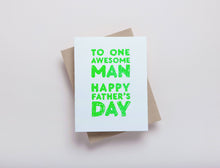 Richie Designs - Happy Fathers Day Greeting Card - 
Awesome Dad or Step Dad
