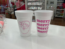 Merry merry styrofoam cups