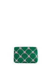 Shiraleah - TINSEL BOW ZIP POUCH: NAVY