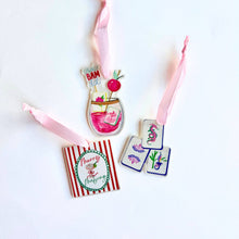 Aspen Lane - Mahjong Christmas Petite Ornament Acrylic Mahj gift, acrylic: 3 Tile