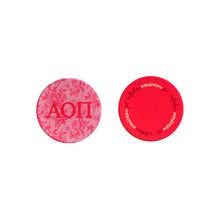 Over The Moon Greek - Sorority Reversible Sided Acrylic Floral Coaster: Alpha Chi Omega