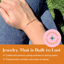 Lucky Feather - 18th Milestone Birthday Bracelet - A Bead for Each Year: Yellow Gold