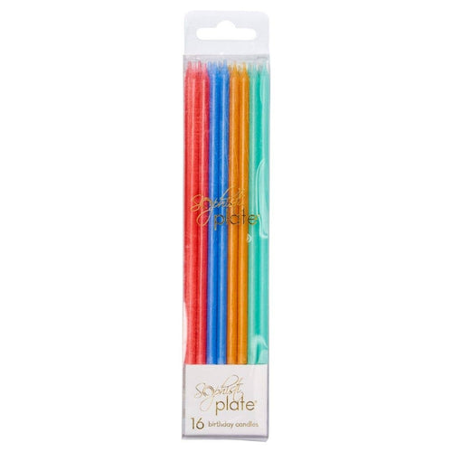 Sophistiplate - Birthday Candles Assorted Colors - 16pkg