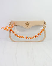 Caroline Hill - Serafina Scarf Purse Chain Orange Check: Default