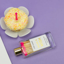 Chez Gagné - Make A Wish - Birthday Glass Bottle Safety Matches - Bright Pink