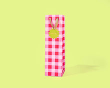 Taylor Elliott Designs - Gift Bags - Red + Pink Gingham - Assorted Sizes: Medium