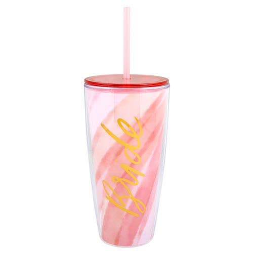 Bride Tumbler: Slant Collection - Double-Wall Grayson - Bride