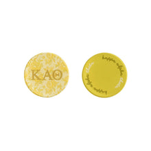 Over The Moon Greek - Sorority Reversible Sided Acrylic Floral Coaster: Phi Mu