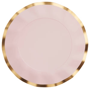 Sophistiplate - Paper Wavy Dinner Plate Everyday Blush/8ct