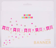 Party Partners - Pink Happy Birthday Banner
