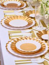 Sophistiplate - Salad Plate Gold & White/8 pkg