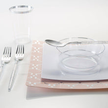 Luxe Party - Luxe 12 Oz Clear Plastic • Silver Plastic Cups | 20 Cups