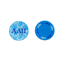 Over The Moon Greek - Sorority Reversible Sided Acrylic Floral Coaster: Pi Beta Phi