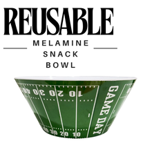Sprinkles & Confetti Party Supplies - Football Reusable Snack Chip Bowl | Superbowl Party Decor