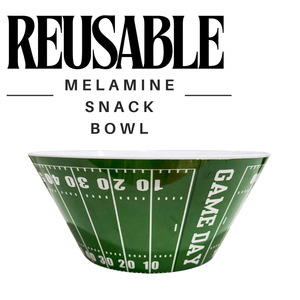 Sprinkles & Confetti Party Supplies - Football Reusable Snack Chip Bowl | Superbowl Party Decor
