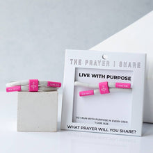 The Prayer I Share - LIVE WITH PURPOSE Bracelet, Christian Cord Bracelet