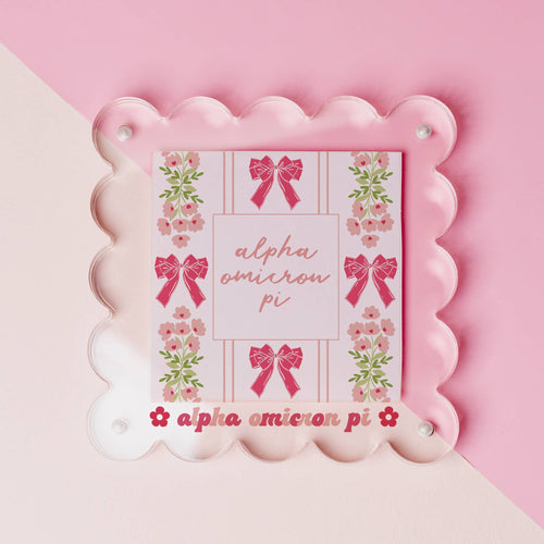 Alpha Omicron Pi - Sorority Acrylic Picture Frame-19 Chapters Available!: Alpha Omicron Pi