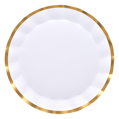 Sophistiplate - Everyday White Wavy Charger Plates/8pk