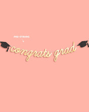 xo, Fetti - Congrats Grad Banner - two piece graduation banner