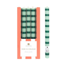Talking Tables USA - Green Stripe Dinner Candles - POS Unit
