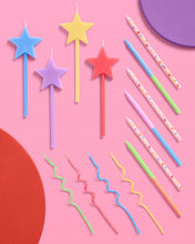 xo, Fetti - Fun Novelty Birthday Candles | 14 pc glitter star set