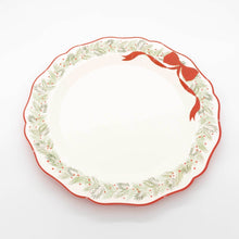 Gatherings by Curated Paperie - Elegant Holiday Wreath Dinner Plates
