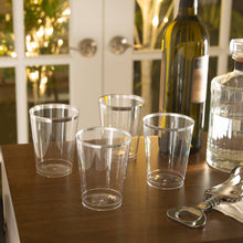 Luxe Party - Luxe 12 Oz Clear Plastic • Silver Plastic Cups | 20 Cups