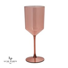 Luxe Party - Upscale Rose Plastic Wine Cups | 4 Cups