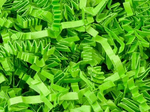 Crinkle Cut Paper Shred Small Packs: Lime / 1 Pack / 2 oz Bag