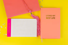 Chez Gagné - Living My Best Life - Hardcover Daily Journal - Sunset Pink