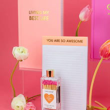 Chez Gagné - Living My Best Life - Hardcover Daily Journal - Sunset Pink