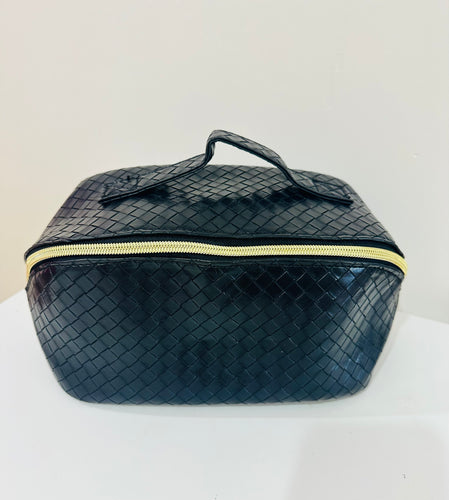 Black makeup bag