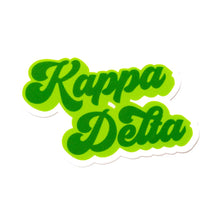 Over The Moon Greek - Sorority RETRO Script Decal Sticker: Chi Omega