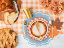 Gatherings by Curated Paperie - Orange Gingham Paper Table Runner